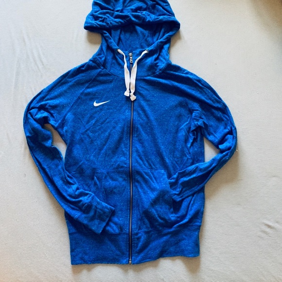 royal blue nike zip up hoodie